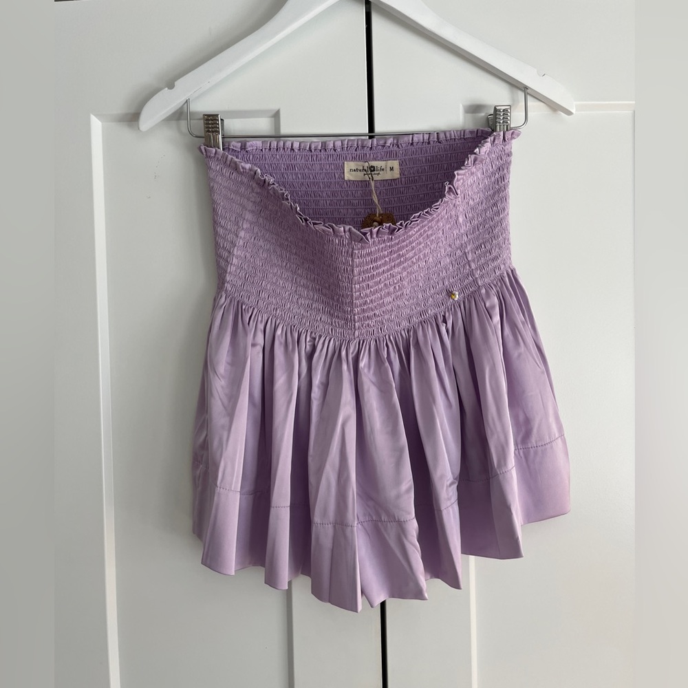 New with tags Natural Life satin, lavender Shorts, high waisted. Size medium
